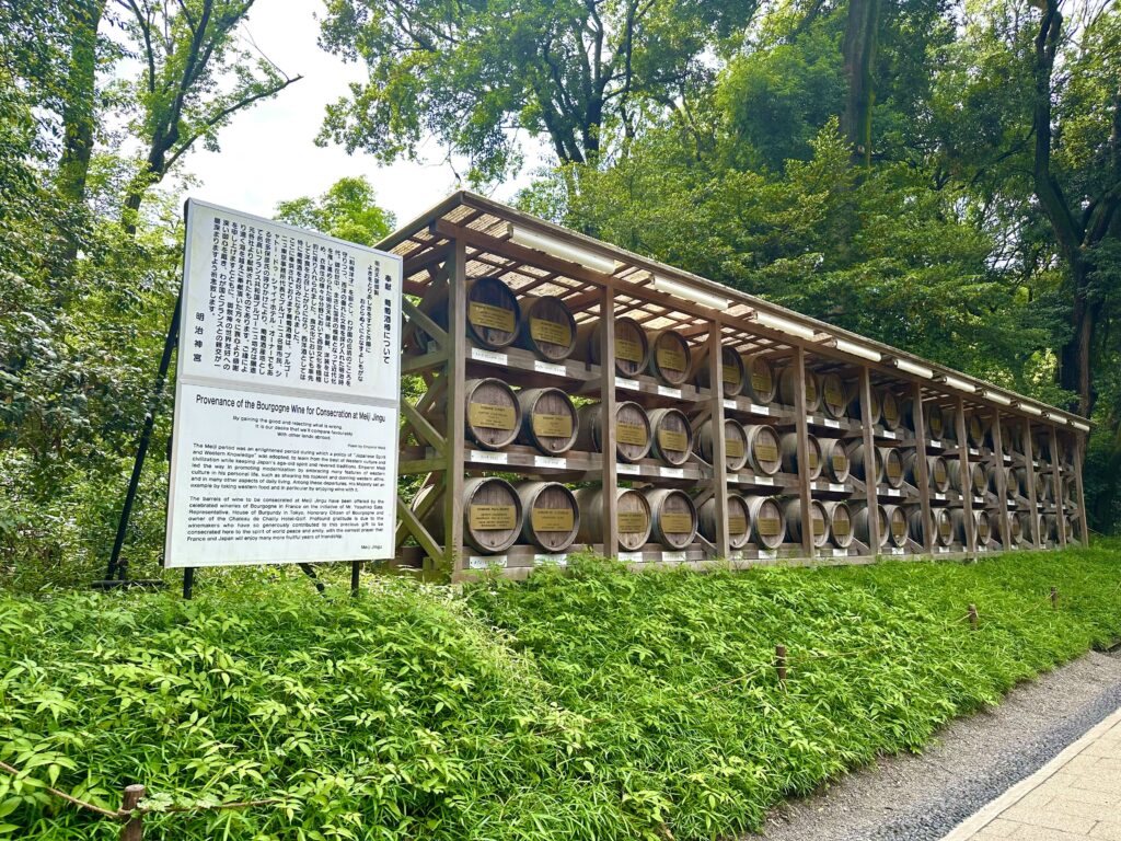 Wine barrels at Meiji Jingu