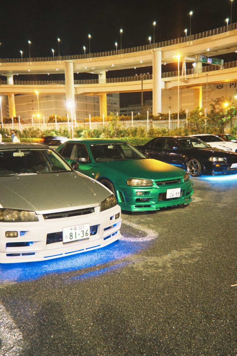 Fast nights of neon through the streets of Tokyo